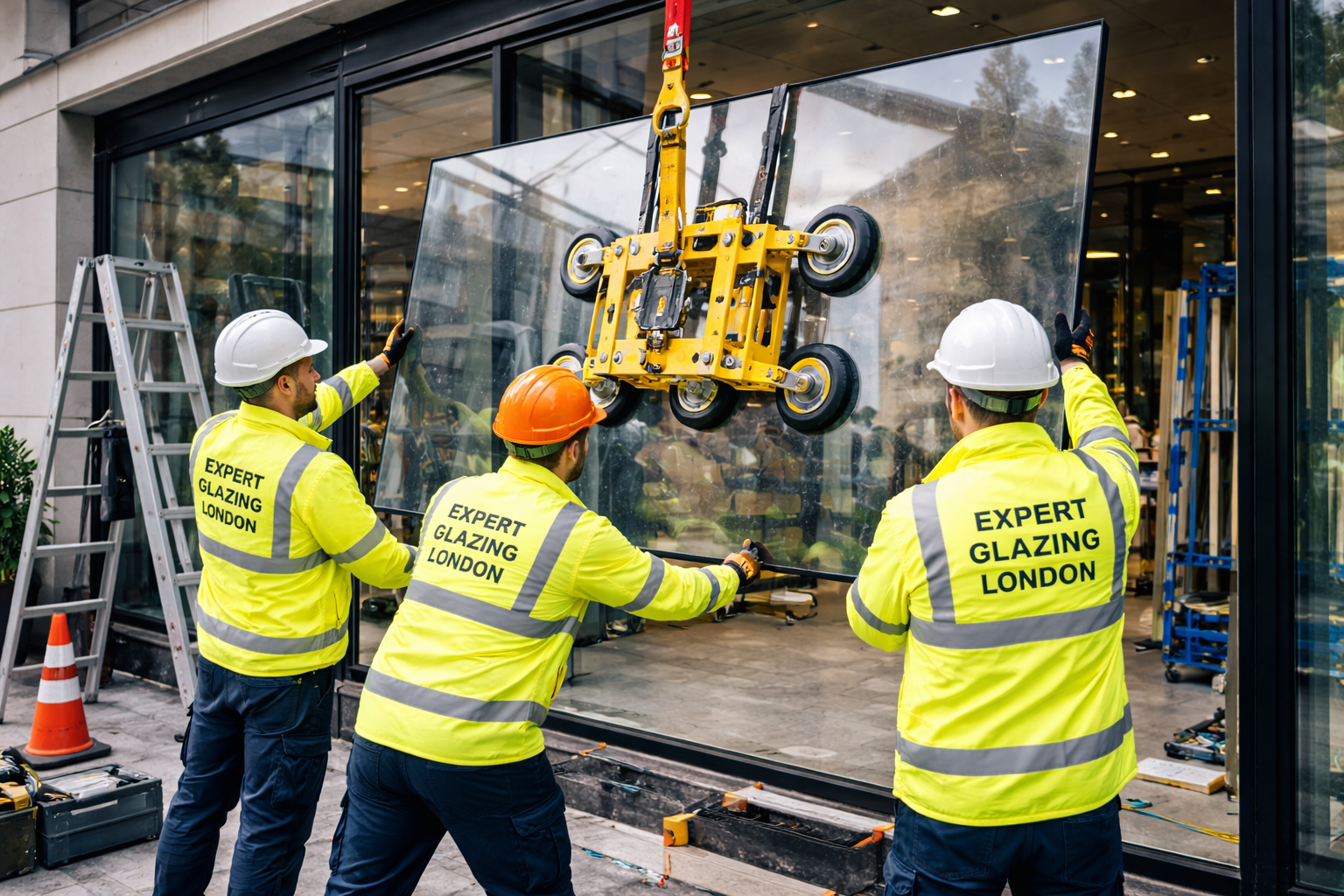 Professional glazing installation in London