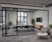Frameless glass partitions in a modern London office