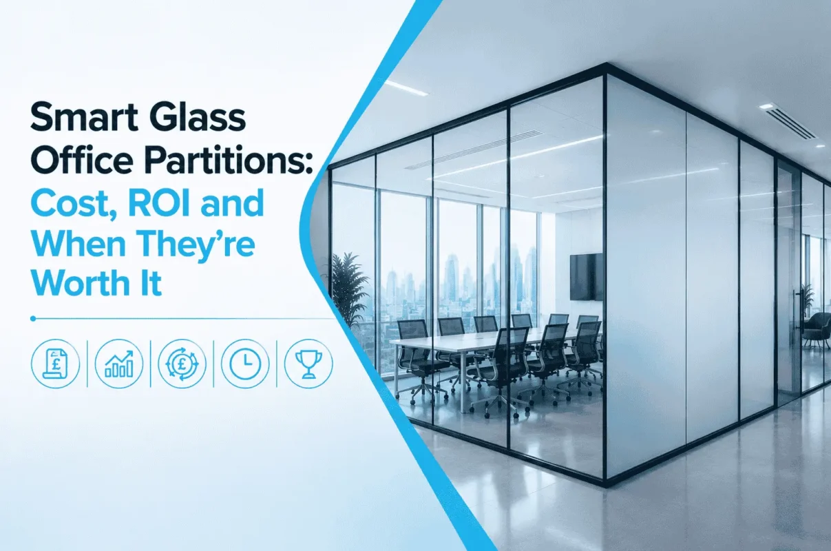 Smart Glass Office Partitions Cost, ROI and When They're Worth It